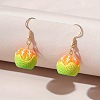 Alloy Food Model Dangle Earrings PW-WG867B3-11-1