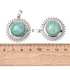 Natural Amazonite Pendants GG-CBA0251-09C-P-3