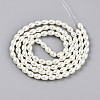 Baking Paint Pearlized Glass Pearl Bead Strands X-HY-T002-01A-02-1