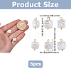 6Pcs Natural Freshwater Pearl Keshi Pearl Pendants STAS-HS0001-89G-2