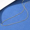 0.8MM Brass Box Chain Adjustable Slider Necklaces KK-H533-09B-G-2