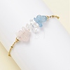 304 Stainless Steel Satellite Chains & Natural Gemstone Chip Beads Bracelets BJEW-JB12714-1
