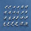 2 Pairs Alloy Stud Earrings for Women EJEW-FS0001-27J-8