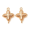Brass Connector Charms KK-CBAB2E2-01G-1