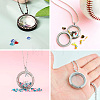 4Pcs 2 Style Alloy Glass Crystal Rhinestone Pendants PALLOY-TA0002-36C-18