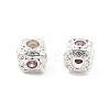 Brass Micro Pave Cubic Zirconia Beads KK-R216-17P-03-2