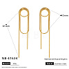 Oval 304 Stainless Steel Tassel Stud Earrings WG7CB8C-04-1
