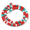 Christmas Handmade Polymer Clay Beads Strands CLAY-F006-01B-2