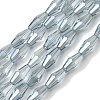 Transparent Electroplate Glass Beads X1-GLAA-K064-05A-PL03-1
