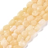 Natural Yellow Jade Beads Strands LS-G-G146-A20-01-1
