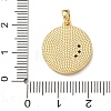 Brass Micro Pave Cubic Zirconia Pendants KK-E803-01G-C-3