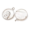 Religion Natural White Shell Pendants SH-CBAB4F6-01P-2