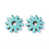 Synthetic Turquoise Steampunk Pendants TURQ-L031-023-2