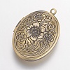 Brass Locket Pendants KK-N0116-048AB-2