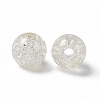 Transparent Crackle Acrylic Bead OACR-H019-02B-2