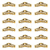 20Pcs Tibetan Style Alloy Curved Tube Beads FIND-DC0002-41-1