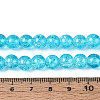 Spray Painted Crackle Transparent Glass Beads Strands X-CCG-Q001-8mm-06-A-4