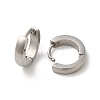 Polishing 304 Stainless Steel Hoop Earrings EJEW-P255-04P-2