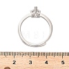 Rhodium Plated 925 Sterling Silver Adjustable Ring Components STER-NH0016-01A-P-3