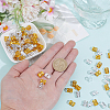 300Pcs 2 Colors Aluminum Dreadlocks Beads Hair Decoration ALUM-PA0001-02-3