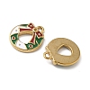 304 Stainless Steel Enamel Pendants STAS-L300-012G-39-2
