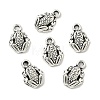 Tibetan Style Alloy Frog Charms X-TIBEP-O009-28-1