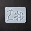 Key & Snowflake Shape DIY Pendant Silicone Molds DIY-F114-17-3