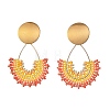 3 Pairs 3 Colors 304 Stainless Steel Dangle Stud Earring Sets for Women EJEW-MZ00755-5