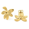 PVD Vacuum Plating 304 Stainless Steel Stud Earrings for Women EJEW-S227-31G-2