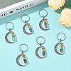 7Pcs Moon Alloy Pendant Decorations HJEW-FS00086-5