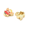 Christmas Brass Enamel Beads KK-I474-G12-2