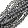 Baking Paint Transparent Glass Beads Strands X-GLAA-S031-12mm-12-1