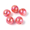 UV Plating Opaque Acrylic Beads SACR-Q005-01F-1