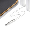 Anti-Tarnish 304 Stainless Steel Cable Chain Breathing Necklaces NJEW-M050-02P-3