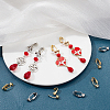 SUNNYCLUE 40Pcs 2 Colors Brass Clip-on Earring Converters Findings KK-SC0004-18-4
