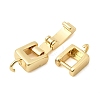 Brass Fold Over Clasps KK-Z150-20G-02-2