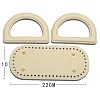 PU Leather D-shaped Handle and Oval Bag Bottom PW-WG71728-09-1