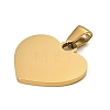 Valentine's Day 304 Stainless Steel Pendants SA-E001-12G-2