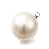 ABS Plastic Imitation Pearl Pendants FIND-H052-01K-01P-2