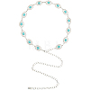 1Pc Alloy with Resin Imitation Turquoise Oval Link Chain Belts AJEW-CY0001-79B-6