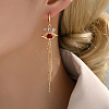 Fashionable Classic Tassel Hoop Earrings CM4830-1