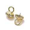 Brass Micro Pave Cubic Zirconia Cup Pearl Peg Bails Pin Pendants KK-S397-05D-3