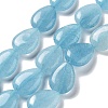 Natural Quartz Imitation Aquamarine Beads Strands G-P528-L09-01-1