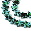 Spray Painted Synthetic Turquoise Beads Strands UNKW-T001-11B-3