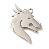 201 Stainless Steel Pendants STAS-R136-28P-1