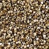 Spray Painted Picasso Cylinder Glass Seed Beads GLAA-T028-12A-11-2