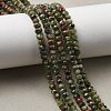 Dyed Natural Malaysia Jade Rondelle Beads Strands G-E316-2x4mm-43-7