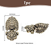  1Pc Tibetan Style Brass Shackle Clasps KK-NB0003-67B-2