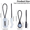 20Pcs 2 Styles Luminous PVC Plastic Replacement Zipper Puller Tabs FIND-CL0002-22-2
