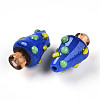 Handmade Lampwork Bumpy Beads X1-LAMP-T022-02A-02-2